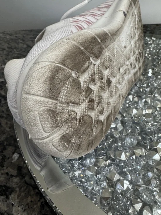 Women's Lightweight Knit Lace-Up Sneakers in Light Pink - Picture 10 of 12